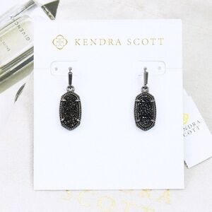 Kendra Scott Black Drop Earrings